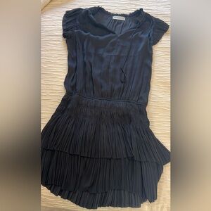 Black ruffle dress